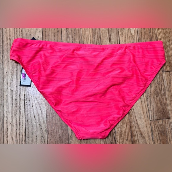 La Blanca Scoop Front Hipster Swimsuit Bottom in Coral Sun - Picture 5 of 5